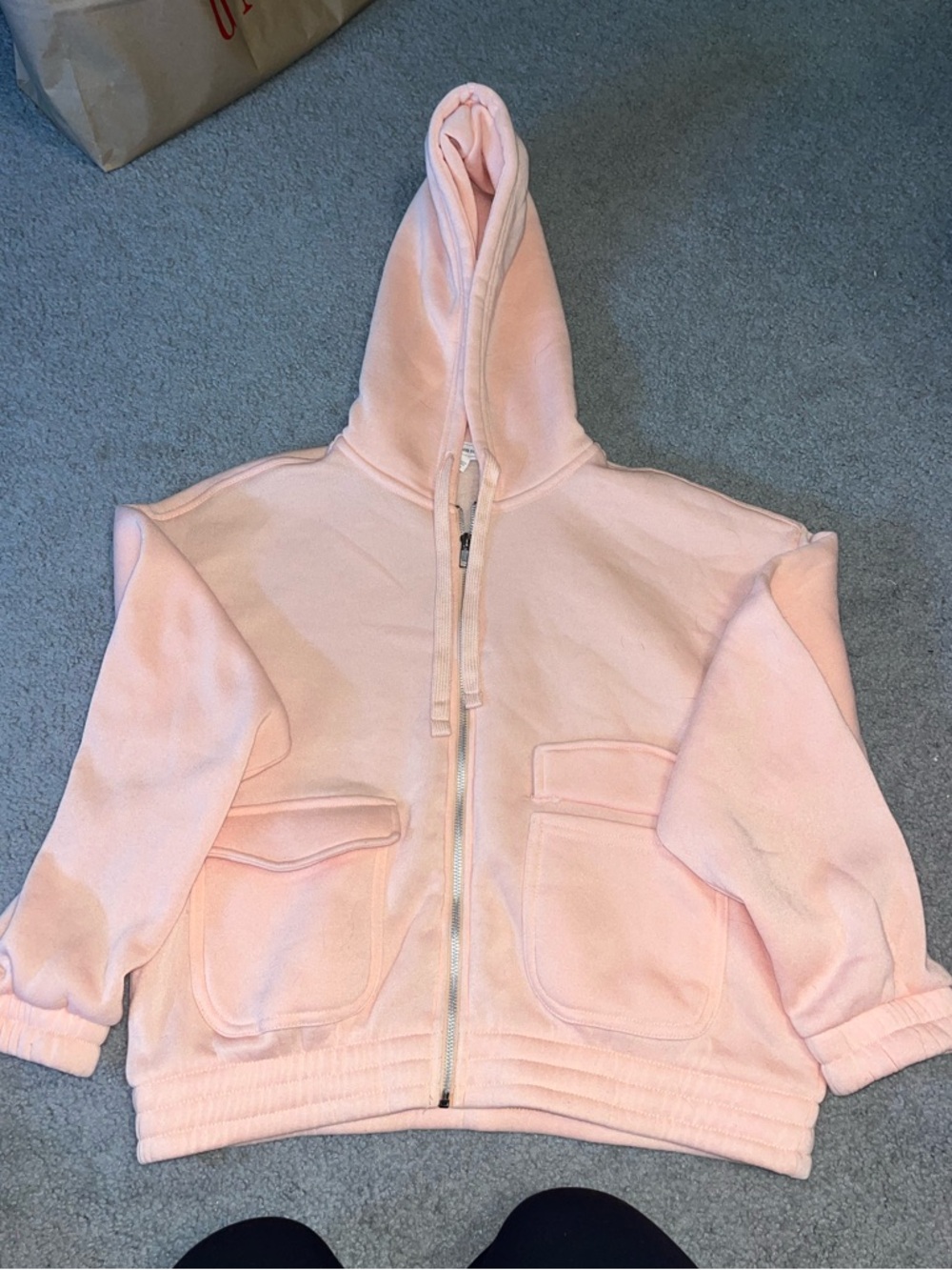 Kids' Pink Hooded Zip Jacket
